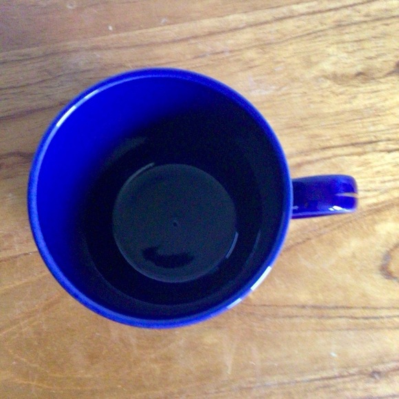Vintage Cobalt Blue Porcelain Mug with Floral Design - Japan - Picture 7 of 8